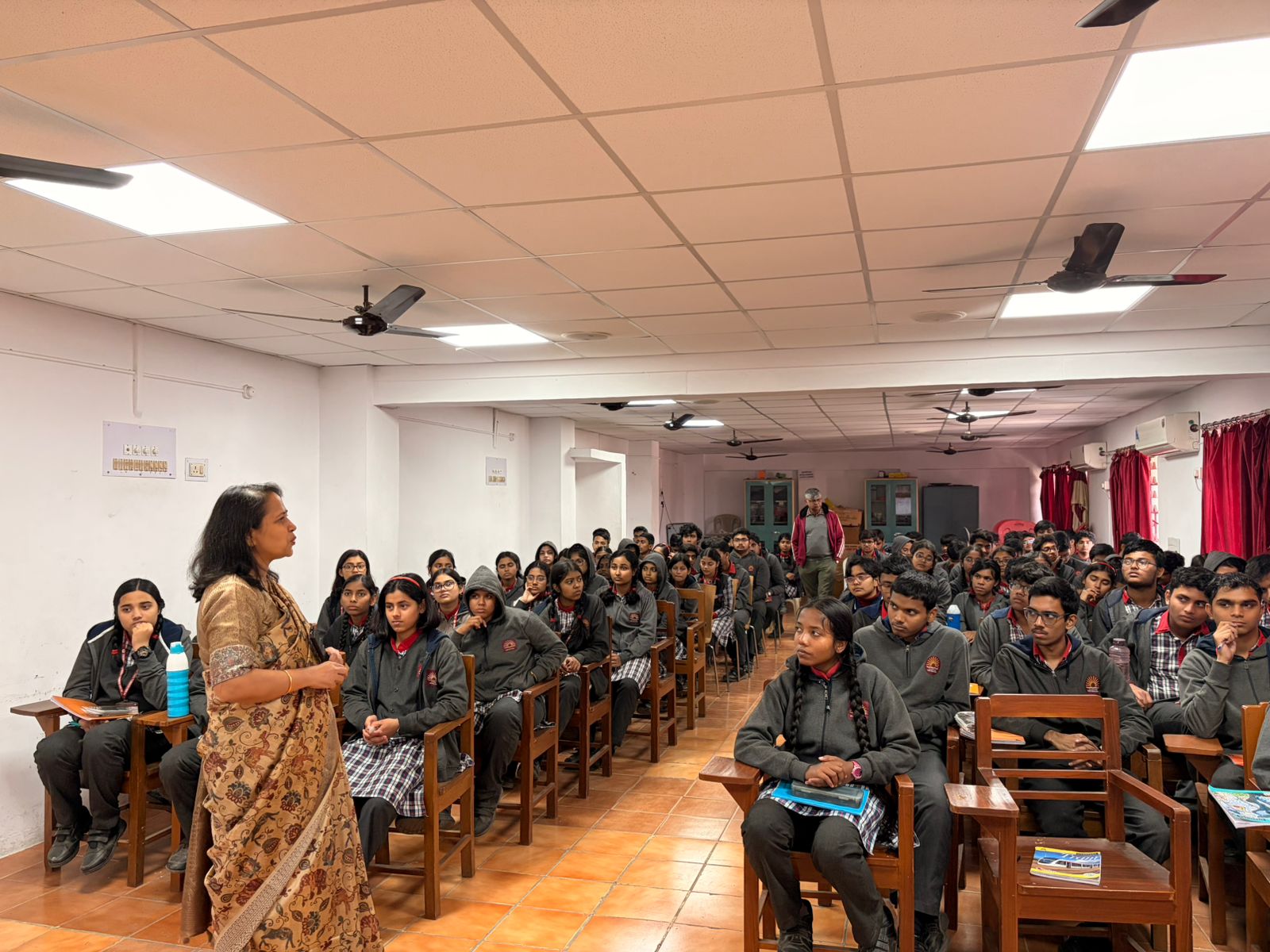 Students engaging during the career counselling session.