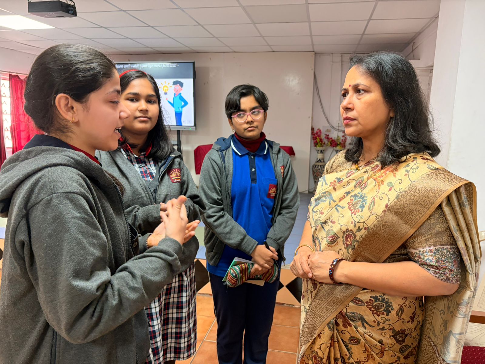 Group interaction at PM Shri Kendriya Vidyalaya Ballygunge.
