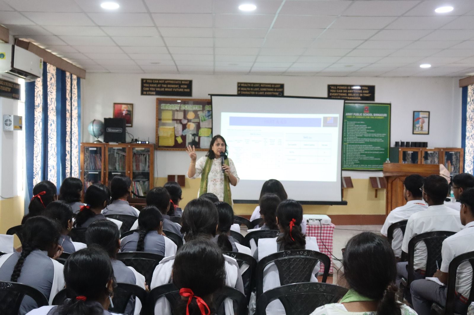 Students attending the 21st Century Skills session.